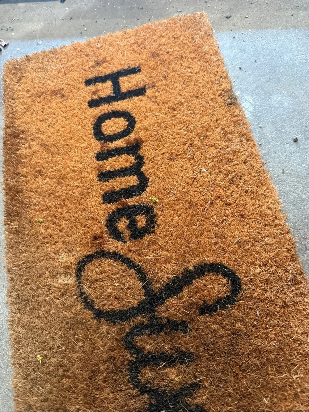 'Home Sweet Home' Brown Coir Door Mat
